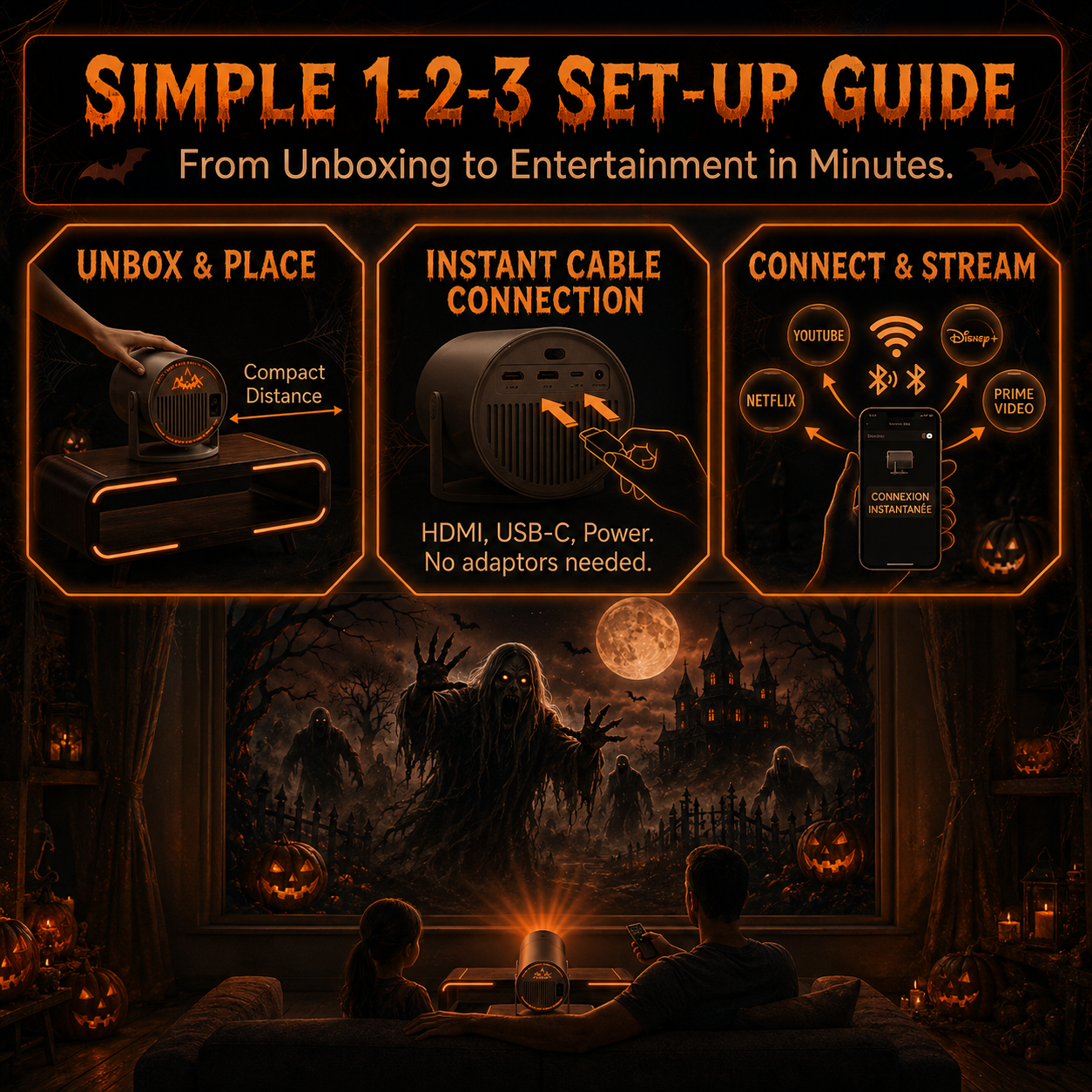 DarkCast Halloween Projector™